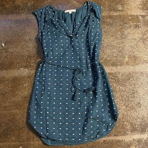 Dark Blue Patterned Dress